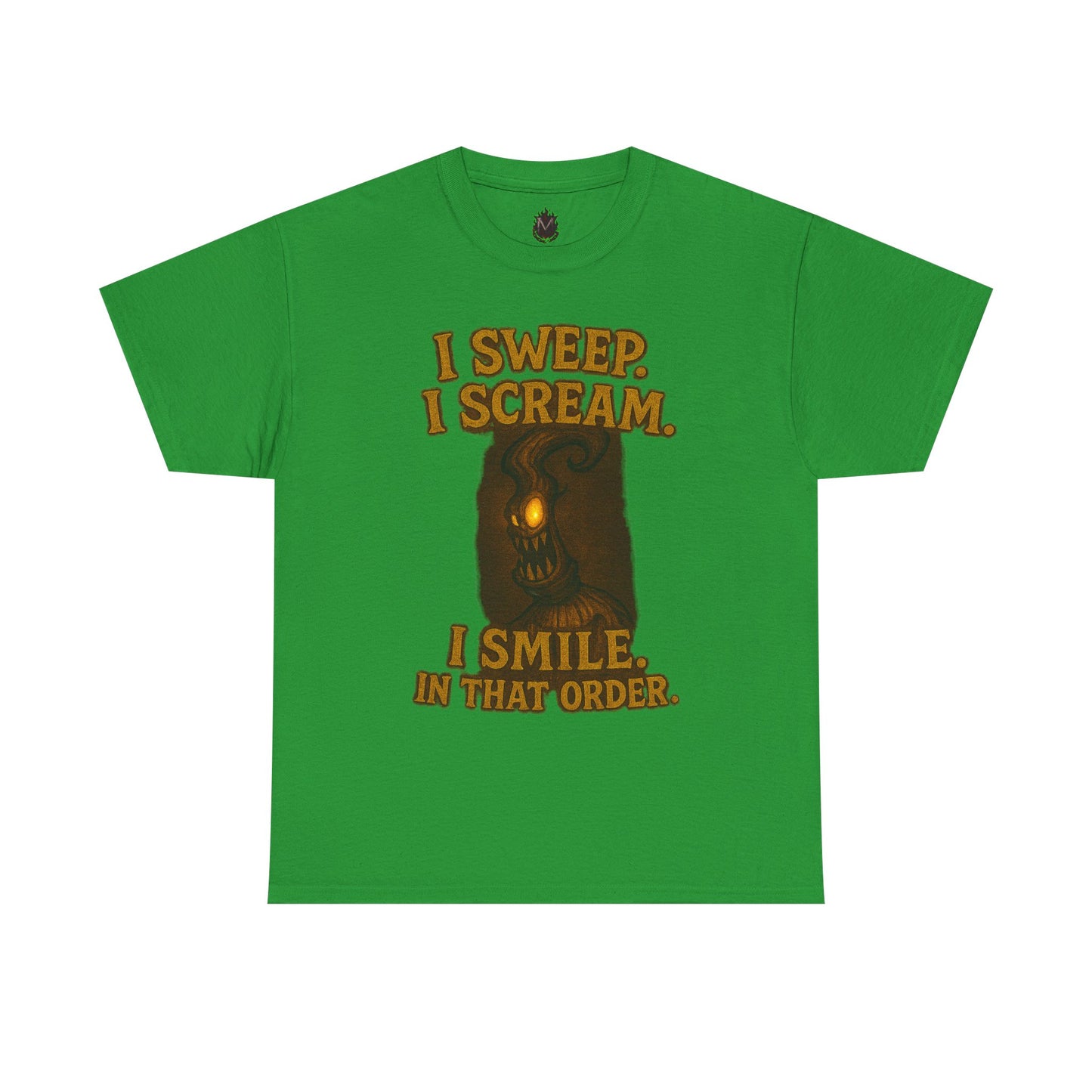 Creepy Pumpkin Lantern I Sweep I Scream I Smile T-Shirt