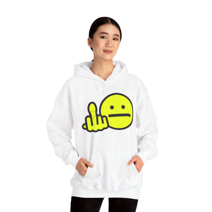 Middle Finger Smiley Hoodie – Zero F*cks Given