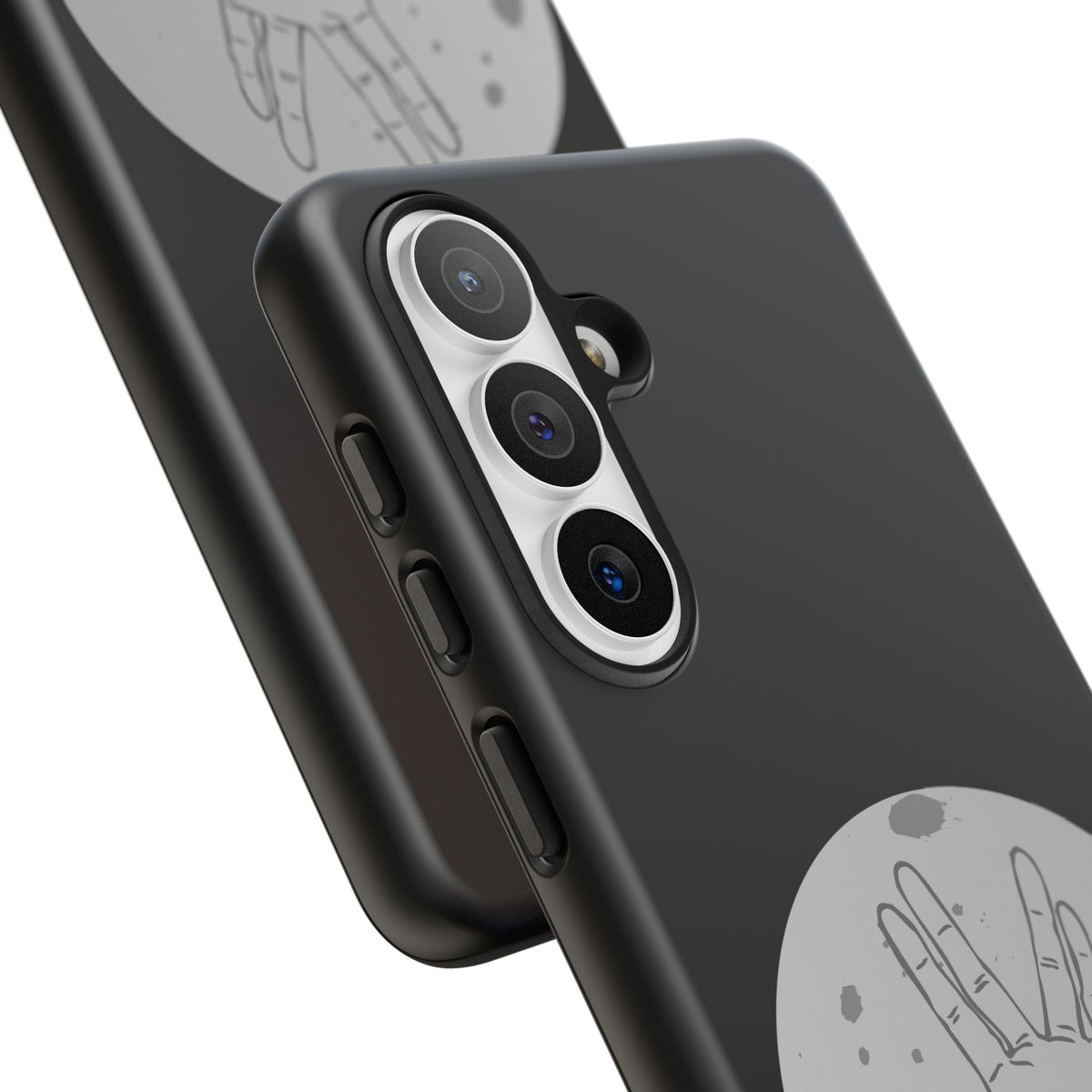 Spock Live Long Phone Case — Vulcan Salute Moon Graphic