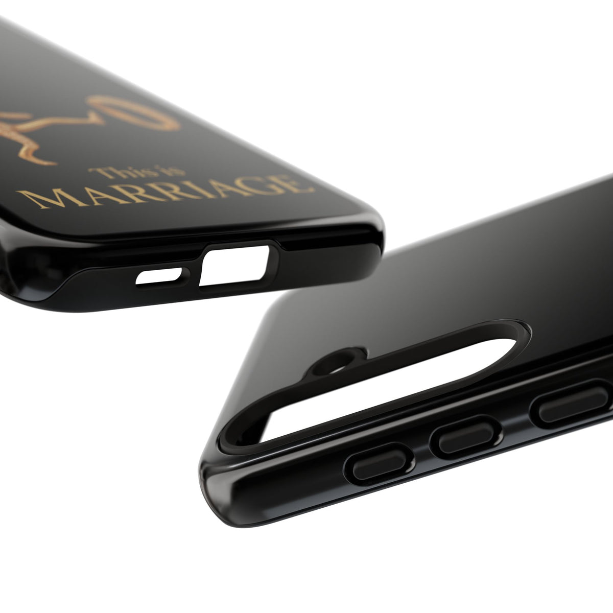 Phone Case - ‘This is Marriage’ Gold Ring Cartoon Design