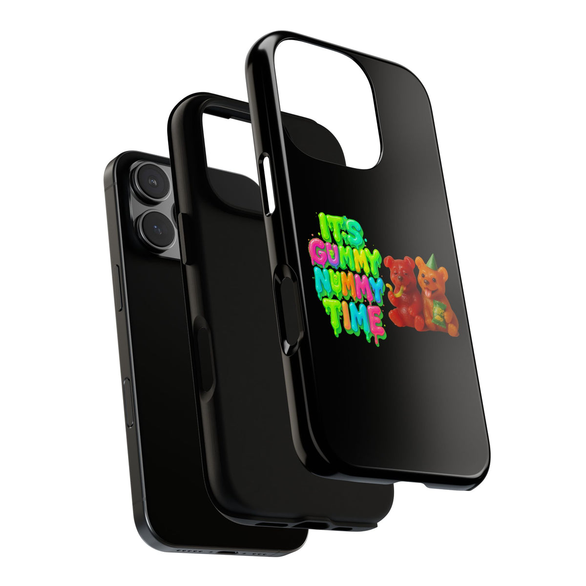 Phone Case — "It's Gummy Nummy Time" Colorful Gummy Bear Protective Case