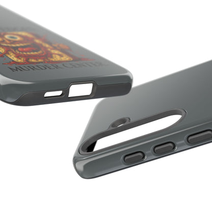 Phone Case — "Crispy Edges. Murder Center." Horror Toast Graphic