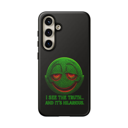 Phone Case — Green Smiley 'I See The Truth... And It's Hilarious' Protective Cover