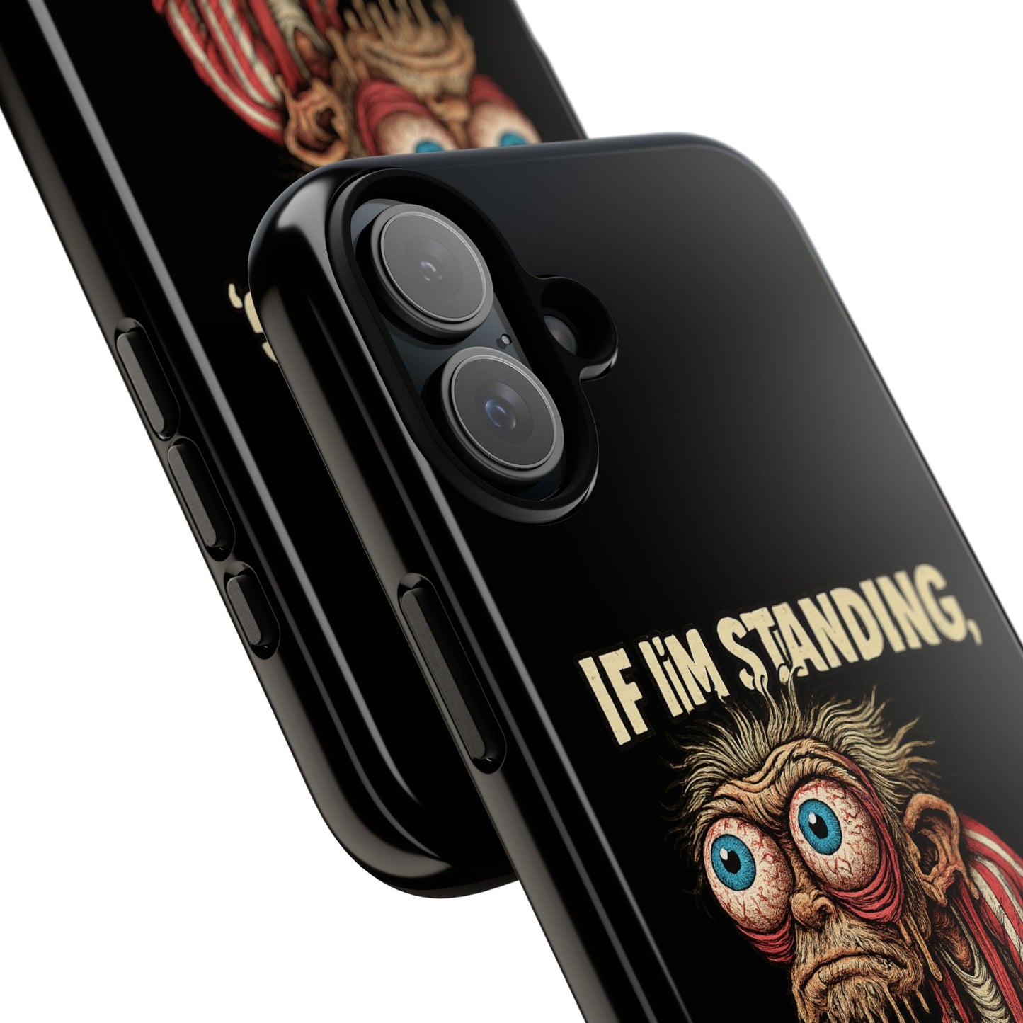If I’m Standing It’s Against My Will — Funny Sleepy Monster Phone Case