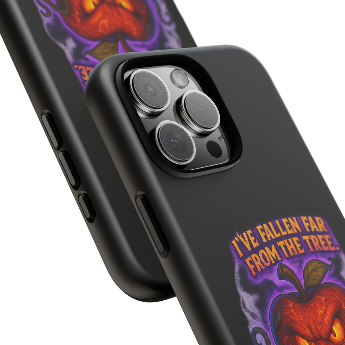 Phone Case — 'I've Fallen Far From the Tree, Straight Into Madness' Pumpkin Horror Design