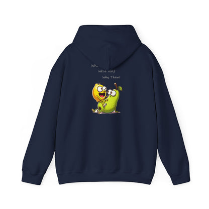 Hoodie - "When We’re Half, We’re There" Cute Mango & Pear Friendship Hoodie