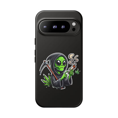 Reaper Alien Phone Case – Cute Grim Reaper Smoking Weed iPhone Case