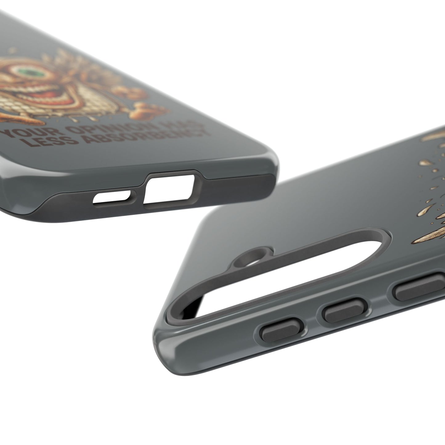 Phone Case — Funny Vintage Winged Toaster Design (“Your Opinion Has Less Absorbency”)
