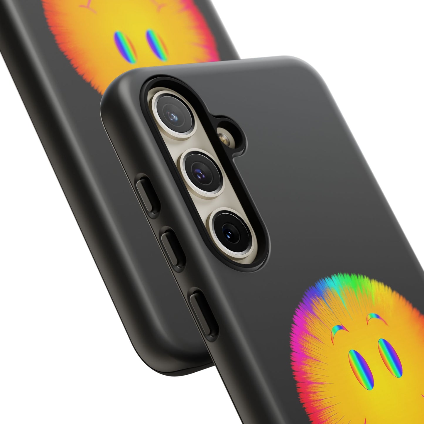 Phone Case — 'Dead Inside, But the Visuals Are Amazing' Rainbow Smiley