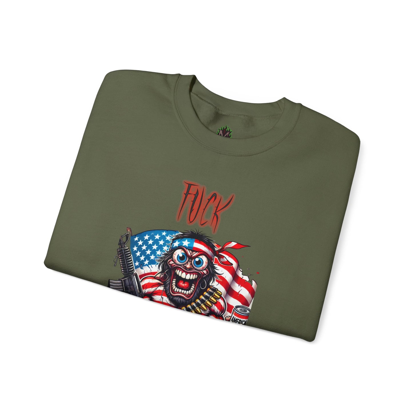Patriotic Savage "F*** Yea" Crewneck