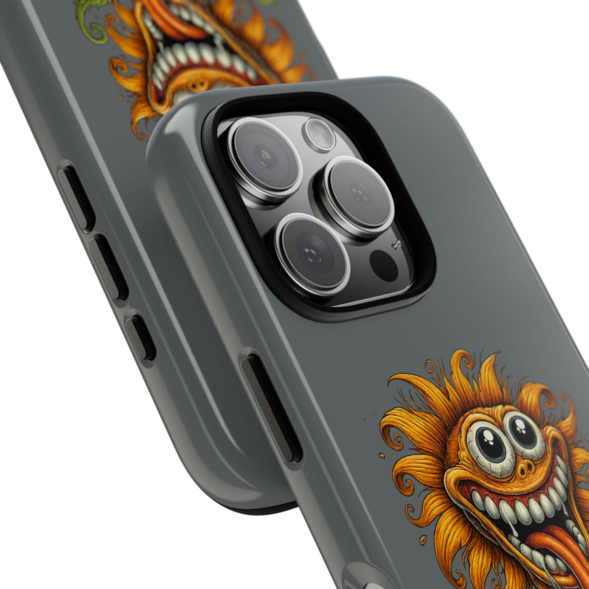 Funny Monster Sunflower Phone Case — "Photosynthesizing the Universe One Breakdown at a Time"