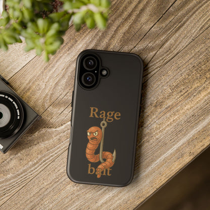 Phone Case — "Rage Bait" Angry Worm Fishing Design