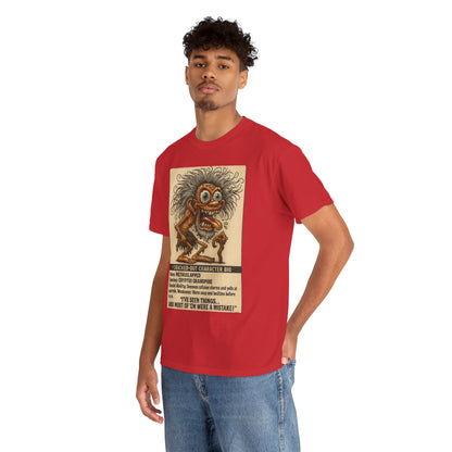 Methslapped – Cryptid Grandpa Character Bio T-Shirt