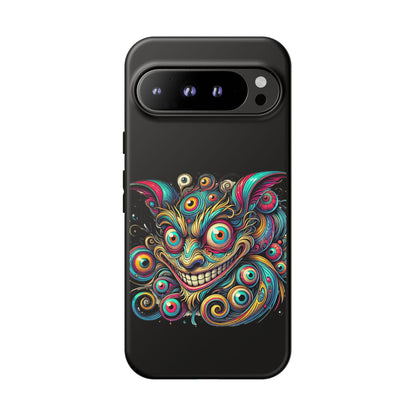 Psychedelic Mischief Phone Case — Colorful Grinning Monster Design