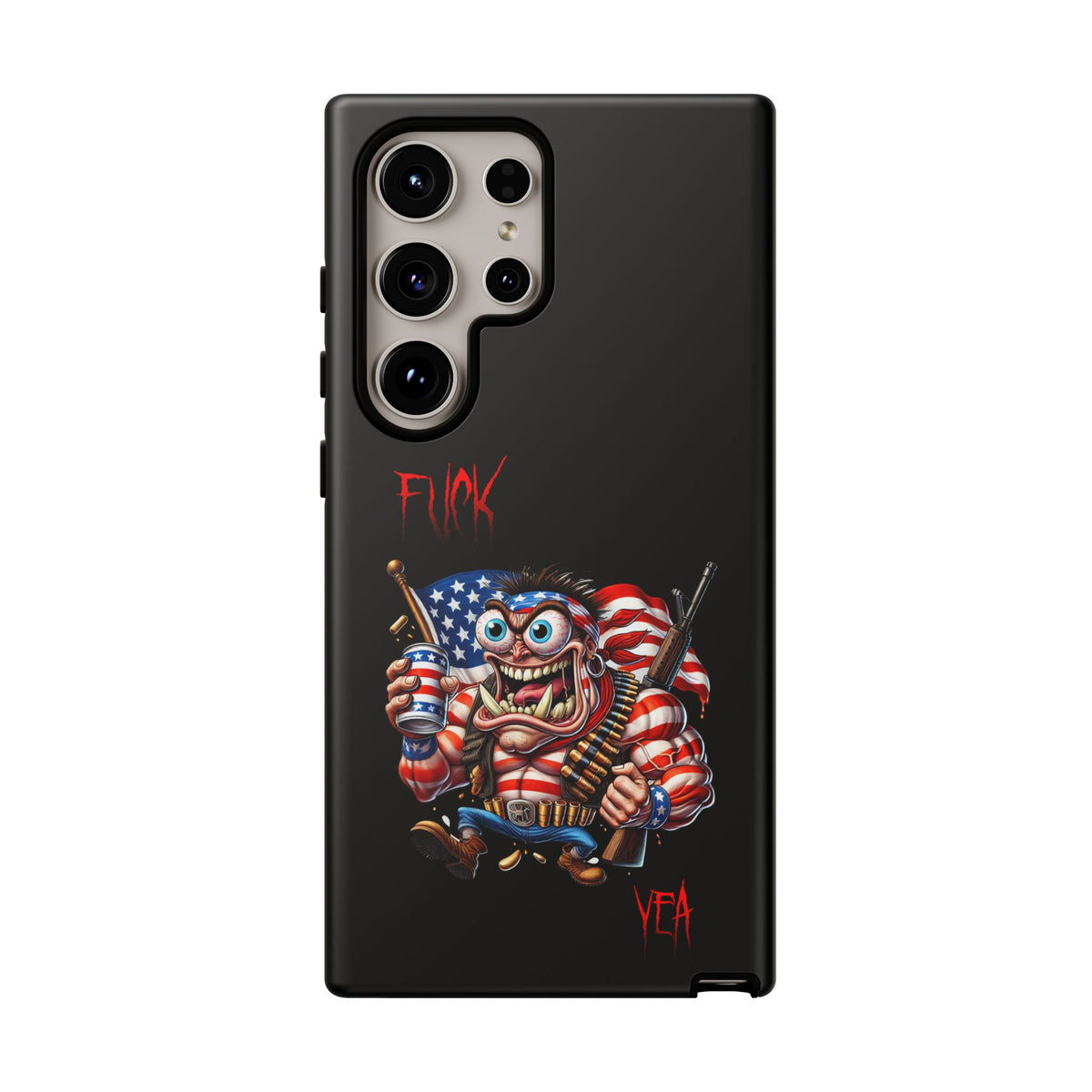 Patriotic Madman Phone Case — 'Funk Yea' USA Flag Tough Case