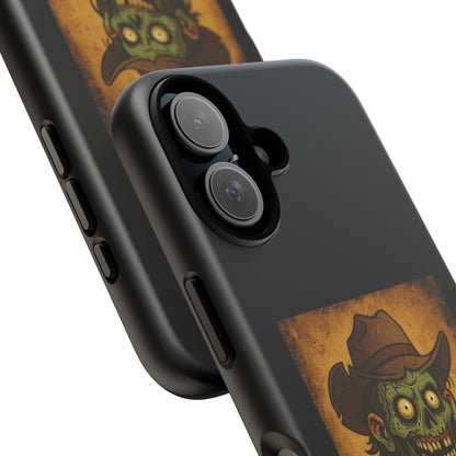 Zombie Cowboy Phone Case — "Ain't No Grave Gonna Hold This Yeehaw" Protective iPhone Cover