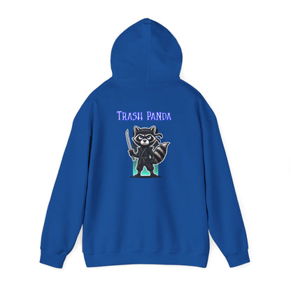 Raccoon Samurai Hoodie — "Trash Panda" Graphic Hooded Sweatshirt