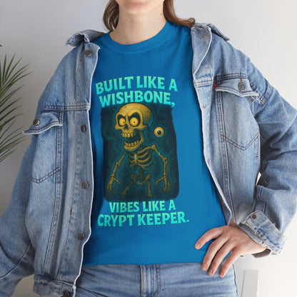 Built Like a Wishbone Skeleton Tee | Creepy Keeper Graphic Shirt