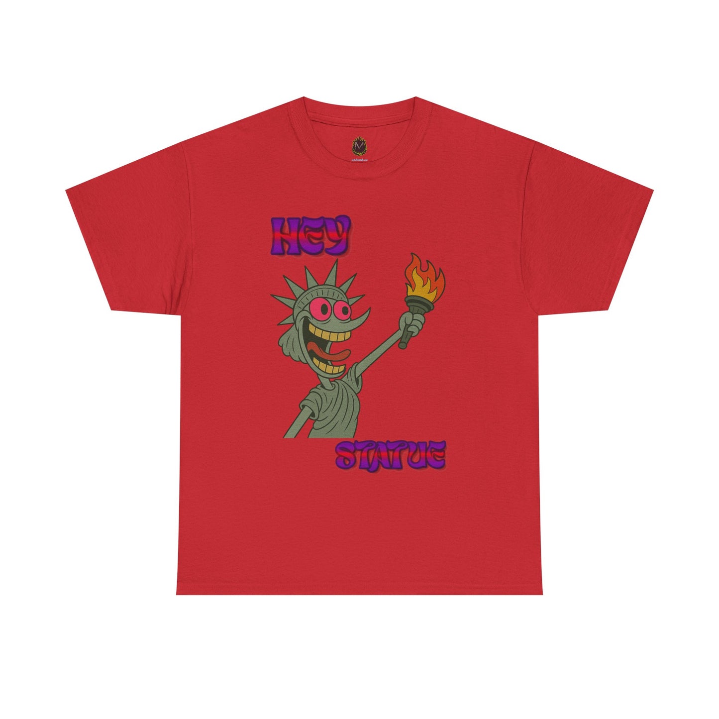 Funny Statue of Liberty Tee, Unisex Cotton T-Shirt, Gift for Friends, Summer