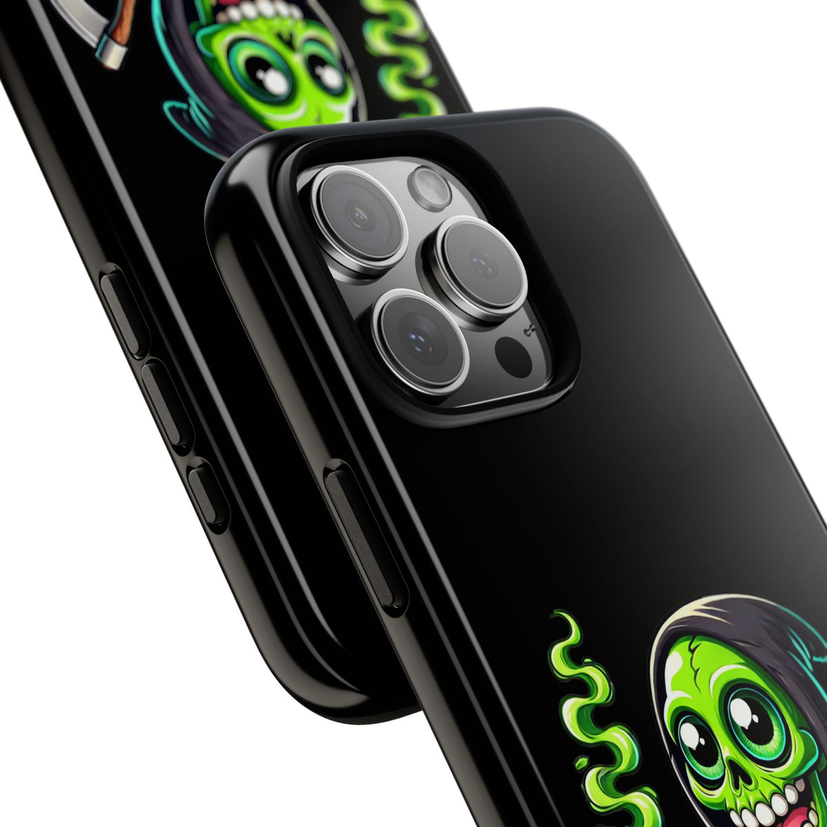 Grinning Green Reaper Phone Case