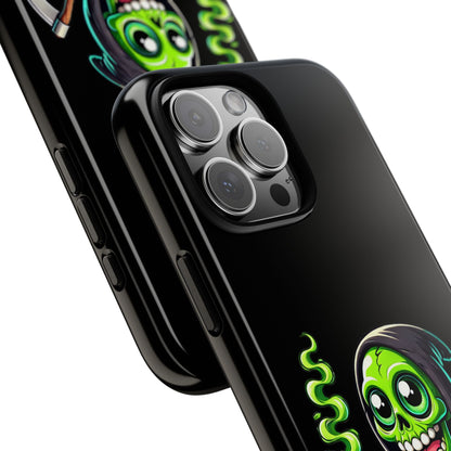 Grinning Green Reaper Phone Case