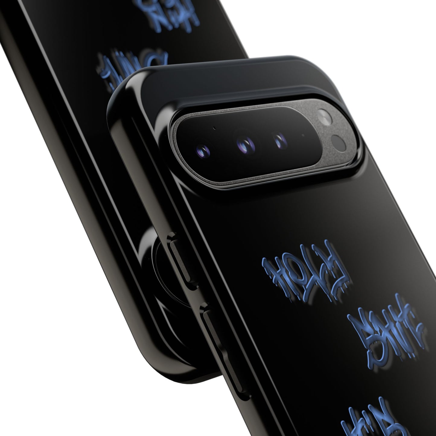 Phone Case — Blue Neon Graffiti "Tough Cases" Protective Cover
