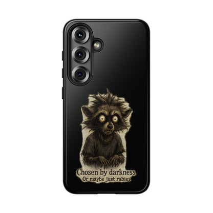 Phone Case — "Chosen by Darkness (Or Maybe Just Rabies)" Cute Creepy Lemur Design