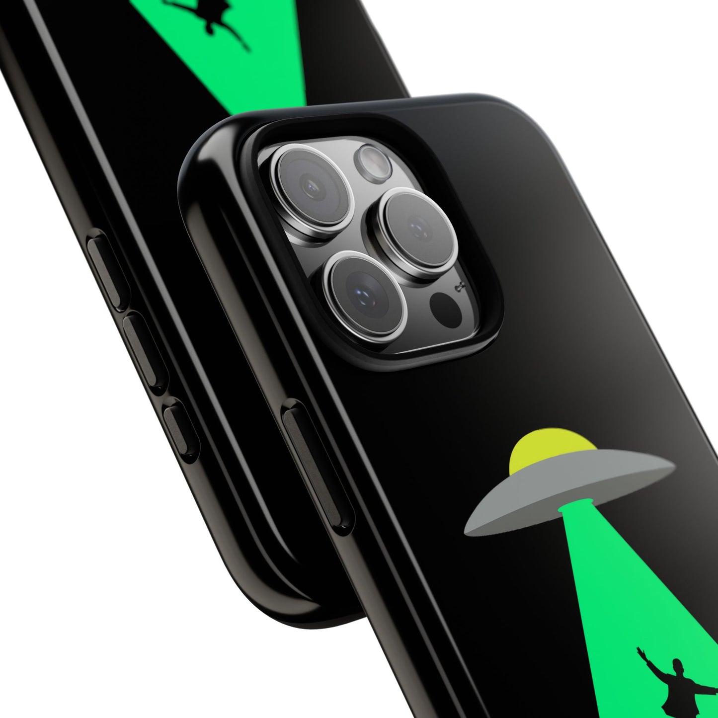 Phone Case — 'Beamed Up Before Rent Was Due' Alien Abduction Design