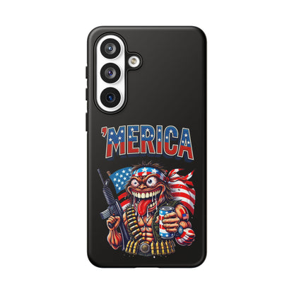 'MERICA Patriotic Phone Case — American Flag Madman Design