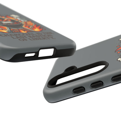Grilling Phone Case — "Charcoal Is the Last Bastion of Liberty" BBQ Design