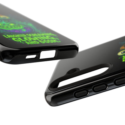 Phone Case — 'Side Effects May Include Laughter, Screaming, Glowing, and Doom' Neon Monster