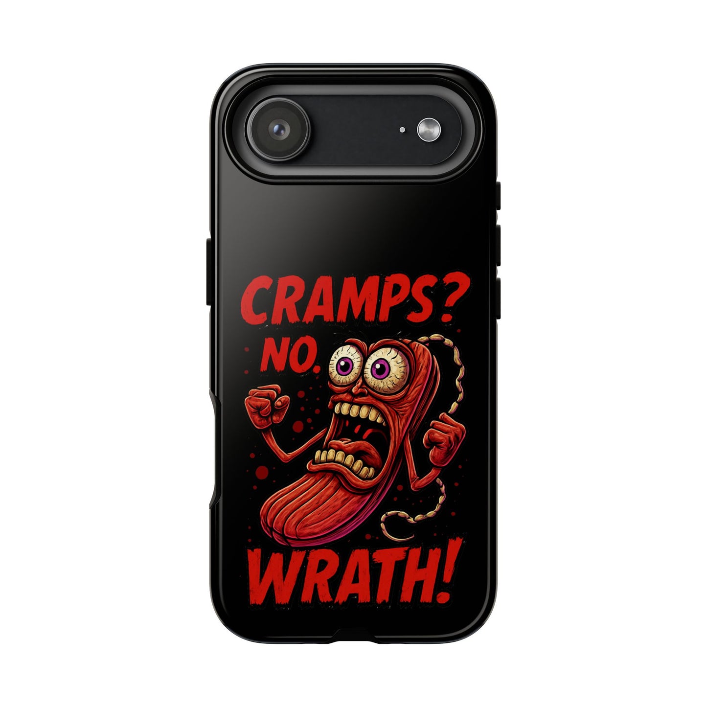 Phone Case — "Cramps? No, Wrath!" Retro Hot-Pepper Graphic