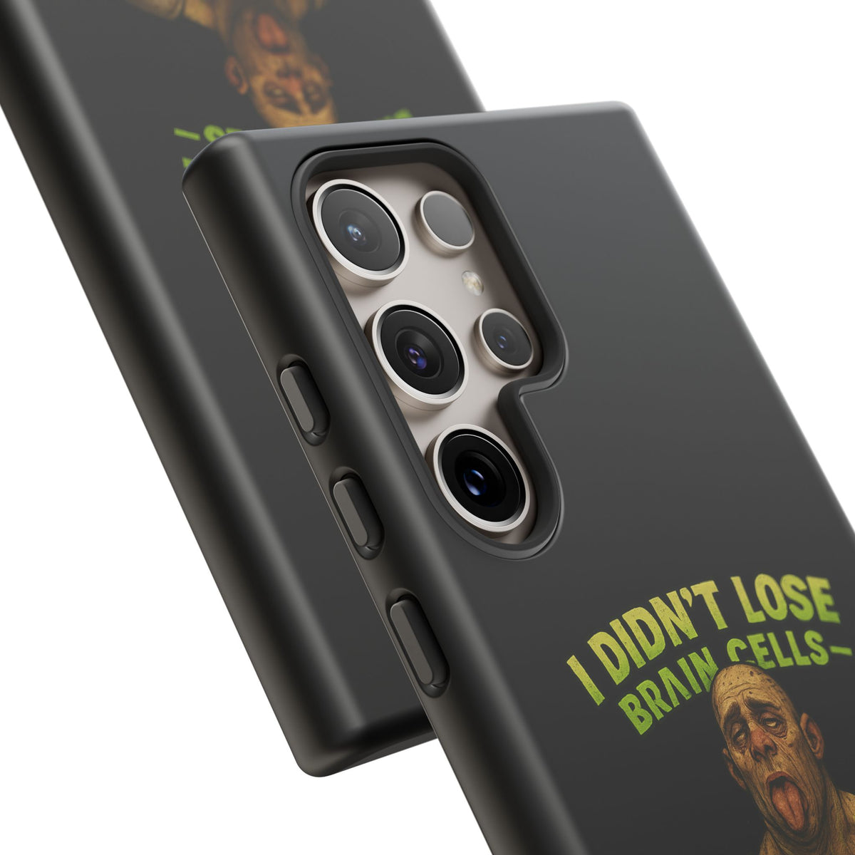 Phone Case — "I Didn't Lose Brain Cells, Someone Stole Them" Funny Zombie Warrior Protective Cover