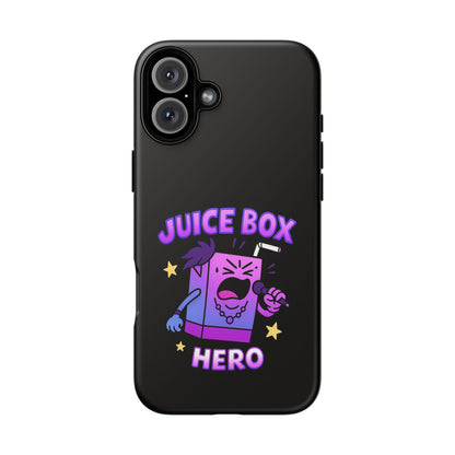 Phone Case — 'Juice Box Hero' Cute Cartoon Protective Cover