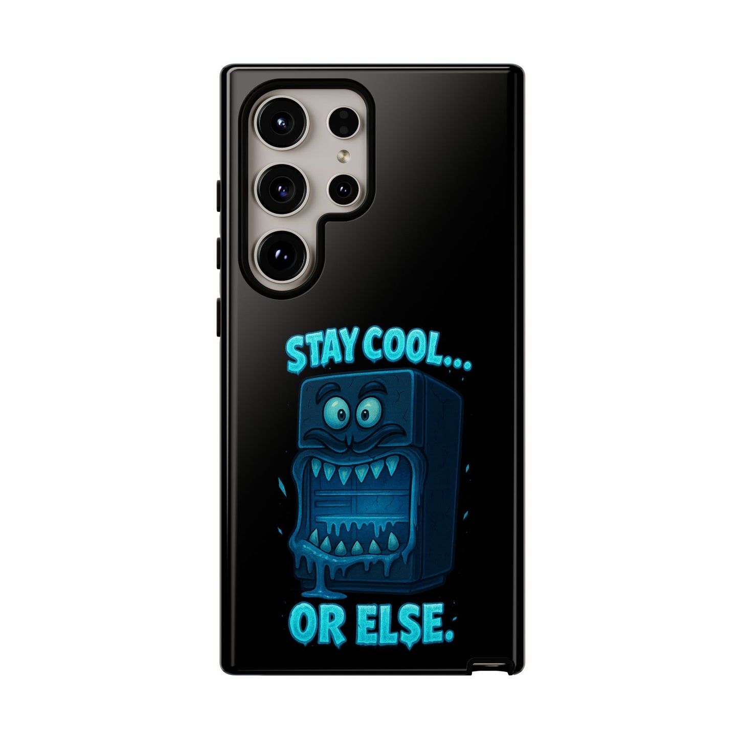 Stay Cool... Or Else. Phone Case — Neon Monster Protective iPhone Cover
