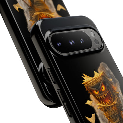 Phone Case — Halloween Mummy Creature “Stapled Your Soul to Page 666” Horror Design