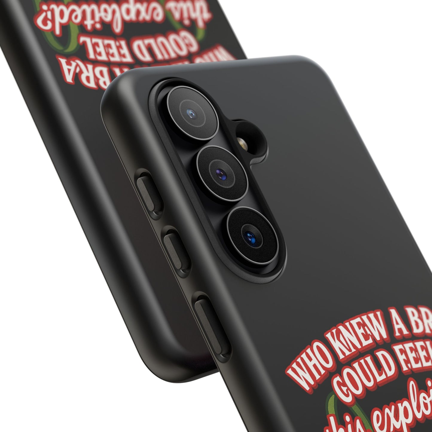 Phone Case — “Who Knew a Bra Could Feel This Exploited?” Graphic Protective Case