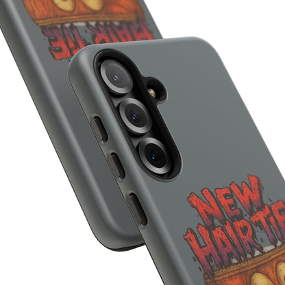 Phone Case — 'New Hairte' Funny Grinning Tongue-Out Monster Design