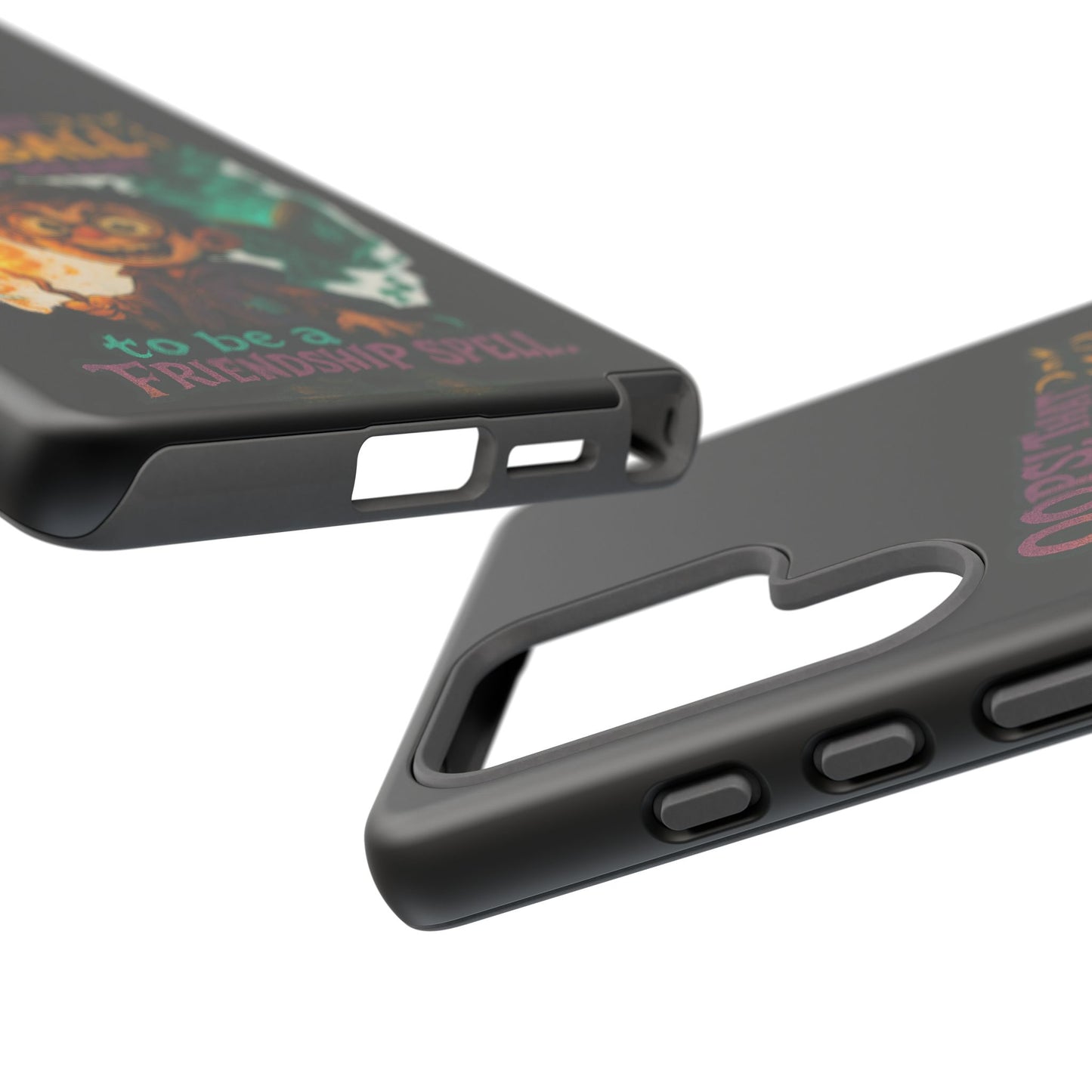 Phone Case — "Oops! That Fireball Was Meant to Be a Friendship Spell" Cute Fantasy Wizard Design