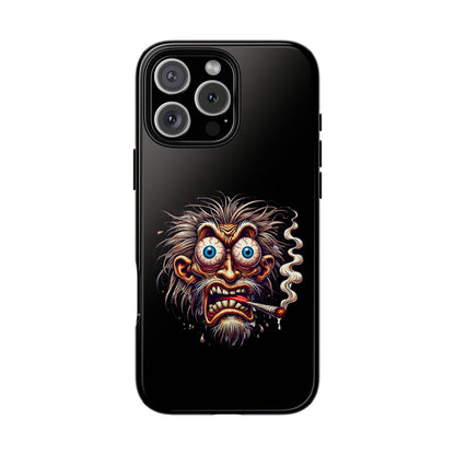 Phone Case — Wild Cartoon Monster Smoking Design