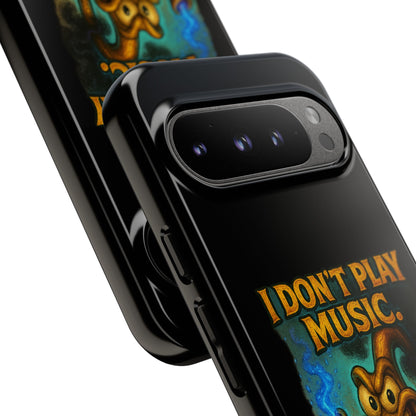 Phone Case — "I Don't Play Music. I Detonate It." Cartoon Bomb Graphic