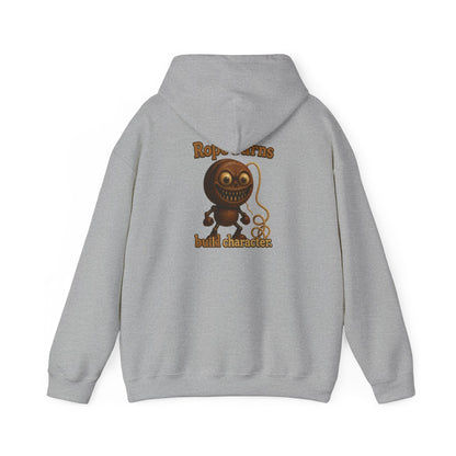 Hoodie — Retro Cartoon Rope Toy 'Bold Character' Graphic Pullover