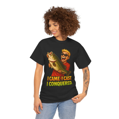 I Came I Cast I Conquered Fishing Tee | Bass Angler Shirt