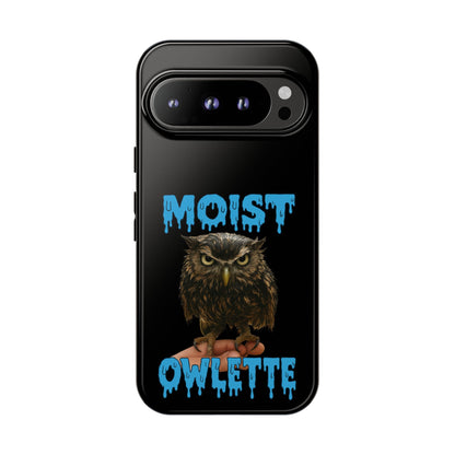 Moist Owlette Phone Case — Funny Owl Graphic Protective Case