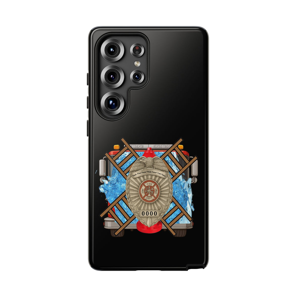 Firefighter Badge Phone Case – Maltese Cross Rescue Design