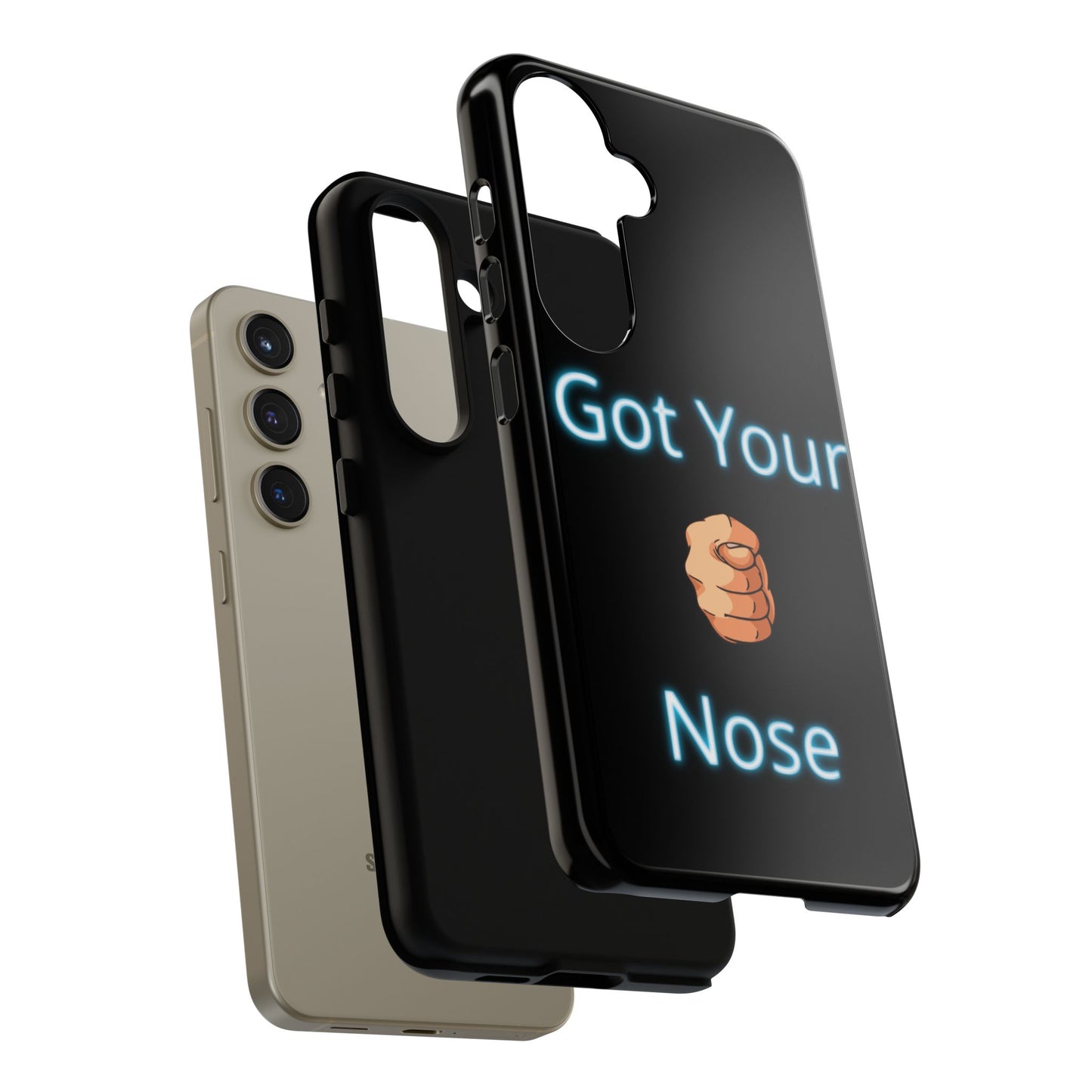 Got Your Nose Phone Case — Funny Neon Fist Design