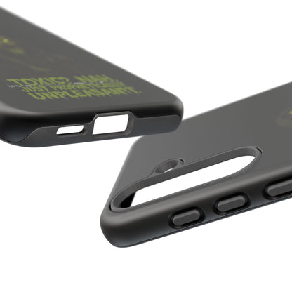 Phone Case — 'Toxic? Nah, Just Prophetically Unpleasant' Neon Grim Reaper Protective Cover