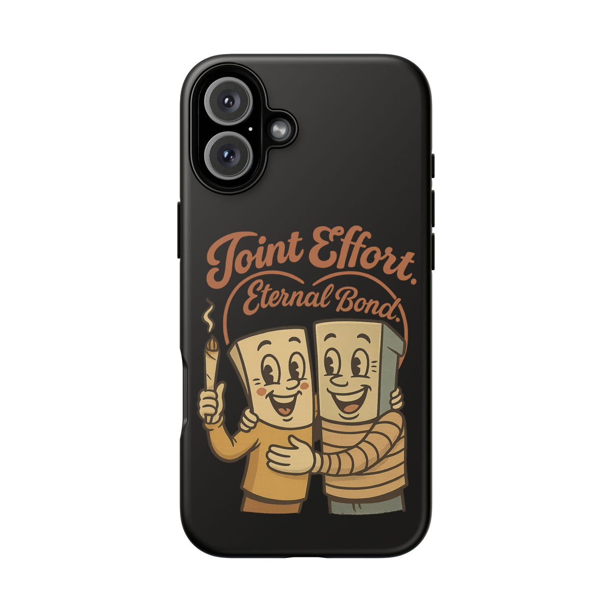 Phone Case — "Joint Effort Eternal Bond" Retro Cannabis Matchstick Design