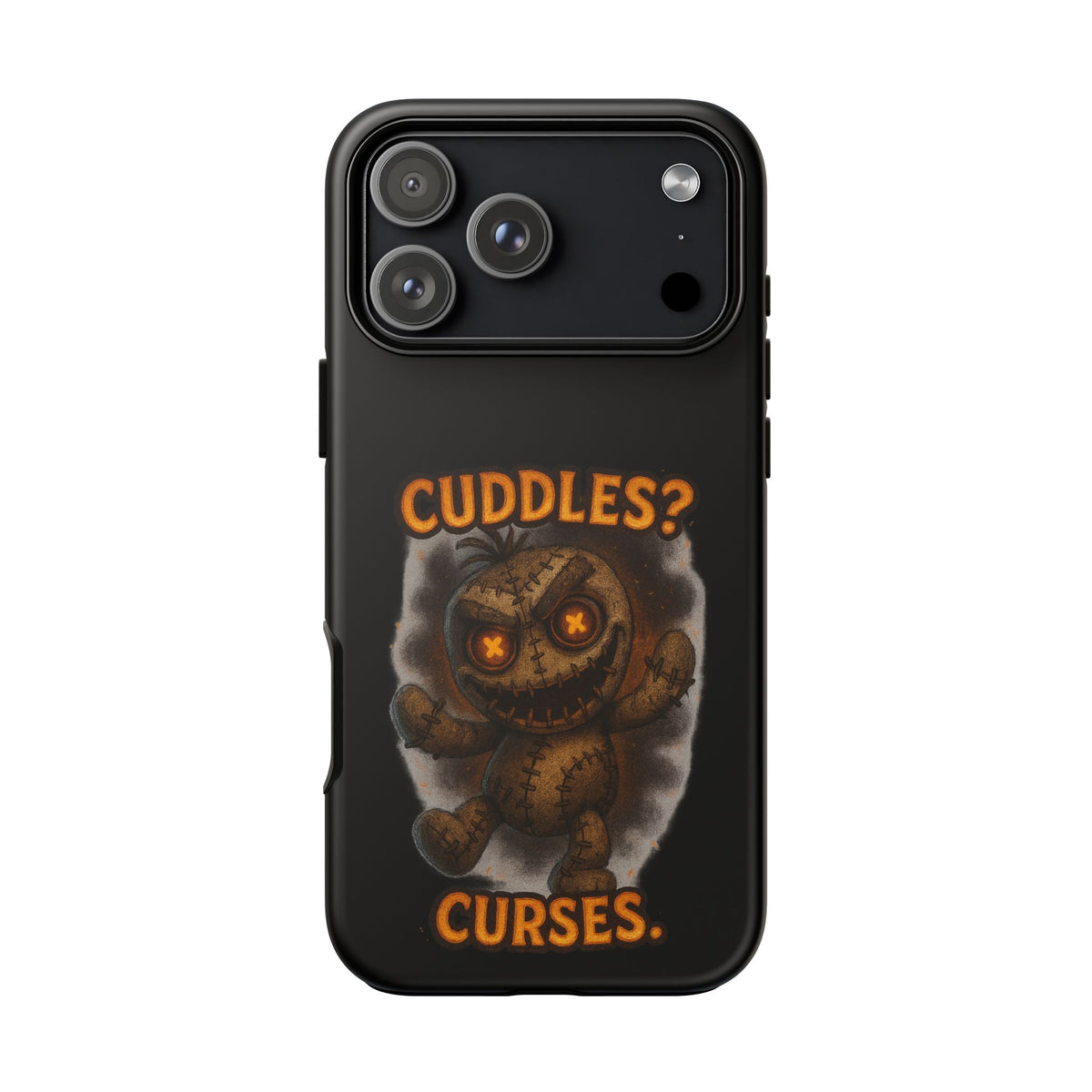 Phone Case — 'Cuddles? Curses.' Voodoo Doll Gothic Protective Case