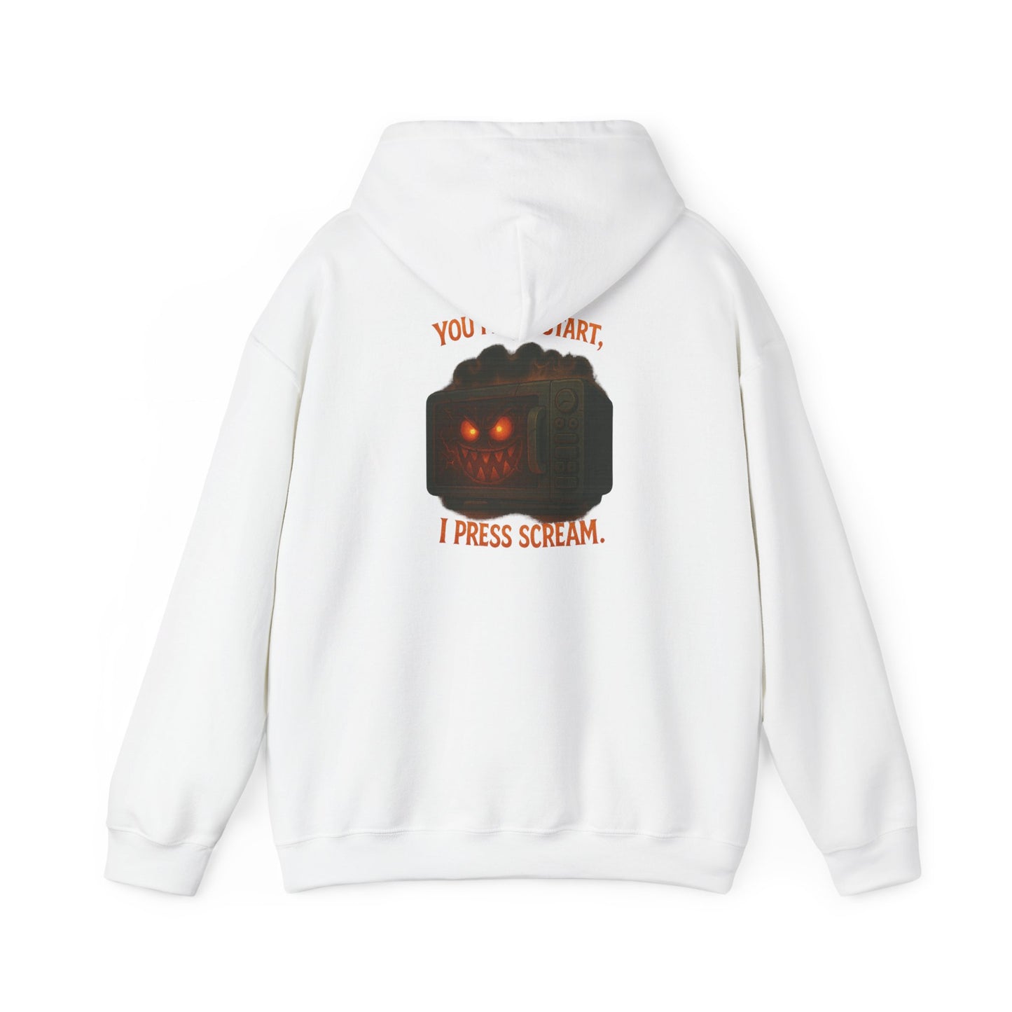 Spooky Hoodie — "You Press Start, I Press Scream" Halloween Sweatshirt